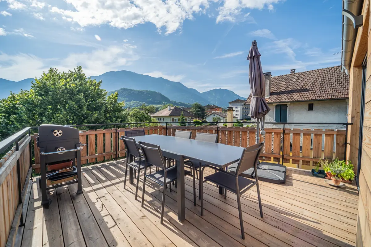 Photo 1 - Appartement 3 pièces - terrasse - garage - atelier - vue montagnes à Faverges (74210)