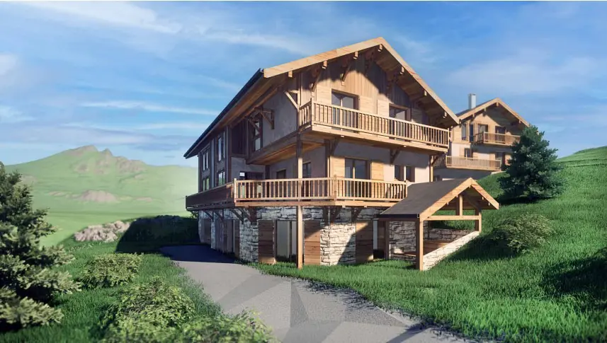 Photo 1 - Chalet de Luxe à Le Monetier Les Bains - 236m² avec Vue sur le Glacier 