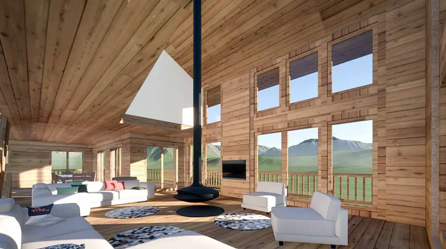 Photo 3 - Chalet de Luxe à Le Monetier Les Bains - 236m² avec Vue sur le Glacier 