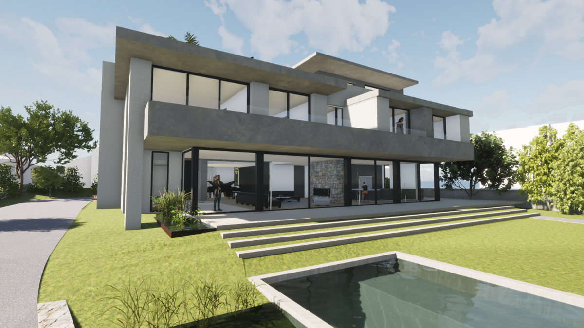 Photo 3 - Maison - Permis accordé - projet de Villa individuelle de 800m2 - Pisicne - Garages 