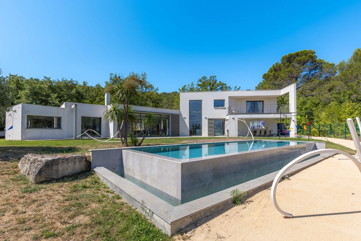 Photo 3 - Villa contemporaine avec vue imprenable sur le Luberon - Piscine et séjour cathédrale 