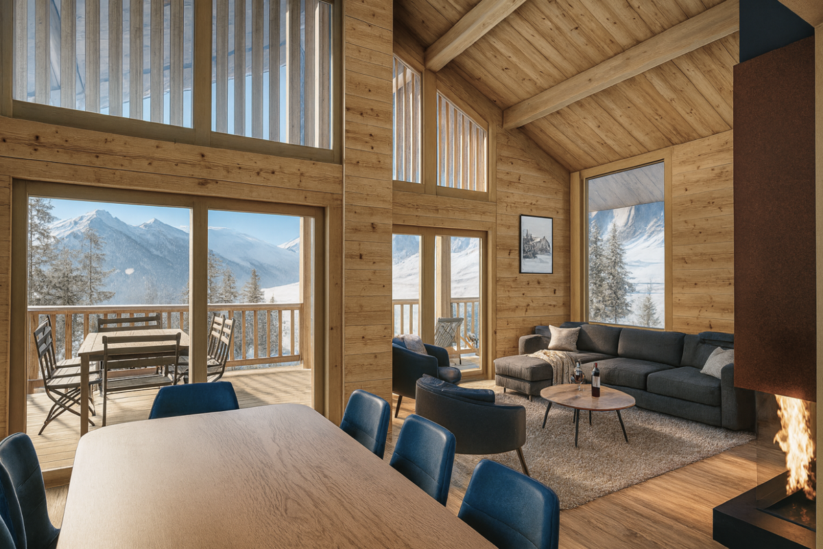 Photo 2 - Chalet Haut de Gamme de type 6 - à 5 min des pistes