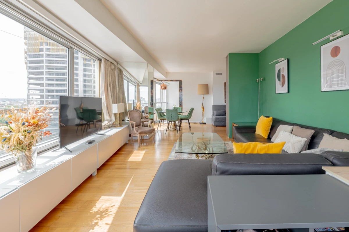 Photo 2 - Appartement 3 pièces - vue dégagée sur la Seine - 13ème étage 