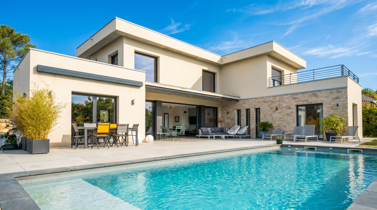 Photo 2 - Maison contemporaine 201m² avec piscine - Ventabren