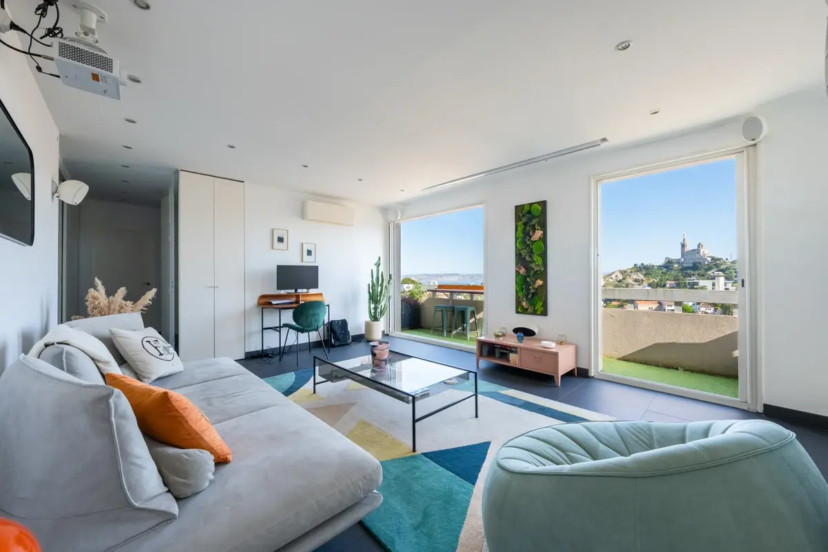 Photo 1 - Appartement 3 pièces avec extérieurs à la vue exceptionnelle et parking au Roucas Blanc