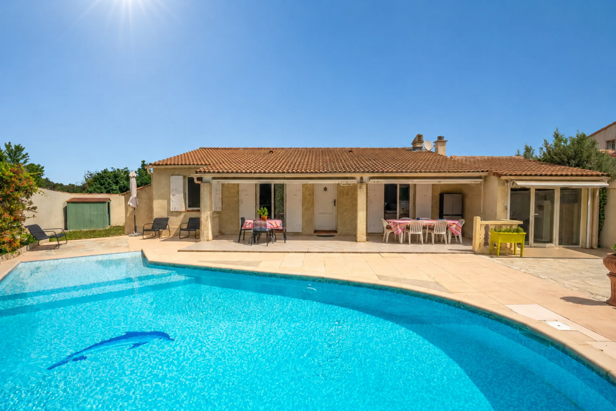 Photo 1 - Maison de plain-pied avec piscine et espace annexe indépendant