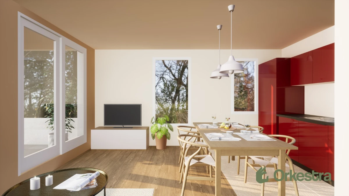Photo 2 - Appartement 3 pièces avec terrasse et place de parking privative secteur les Trois-Lucs, limitrophe La Valentine