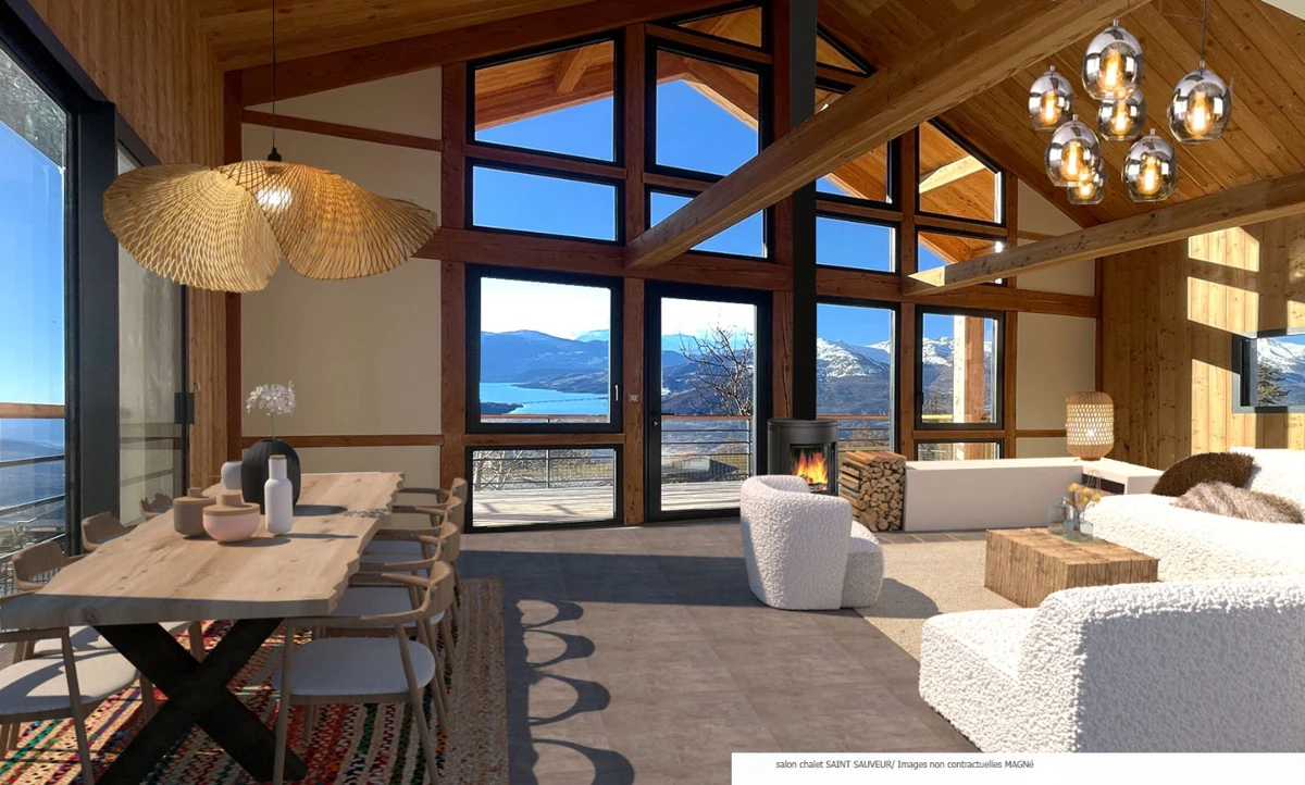 Photo 1 - Chalet haut de gamme aux Orres -  T6 pièces