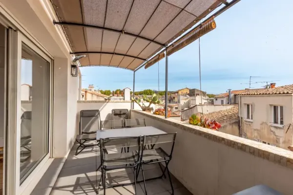 Appartement duplex T3 dernier étage avec terrasse et vue